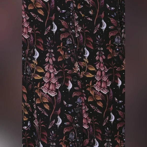 Disturbia Foxglove Midi Shirt-Dress US Size 8 - Picture 4 of 7
